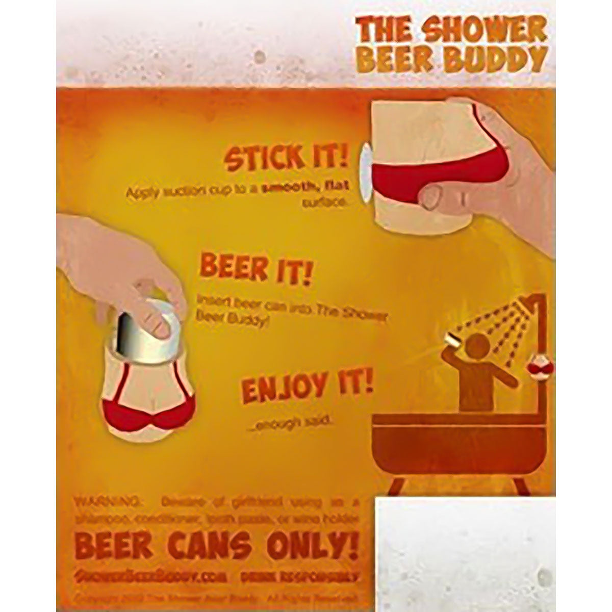 The Shower Beer Buddy Can Holder