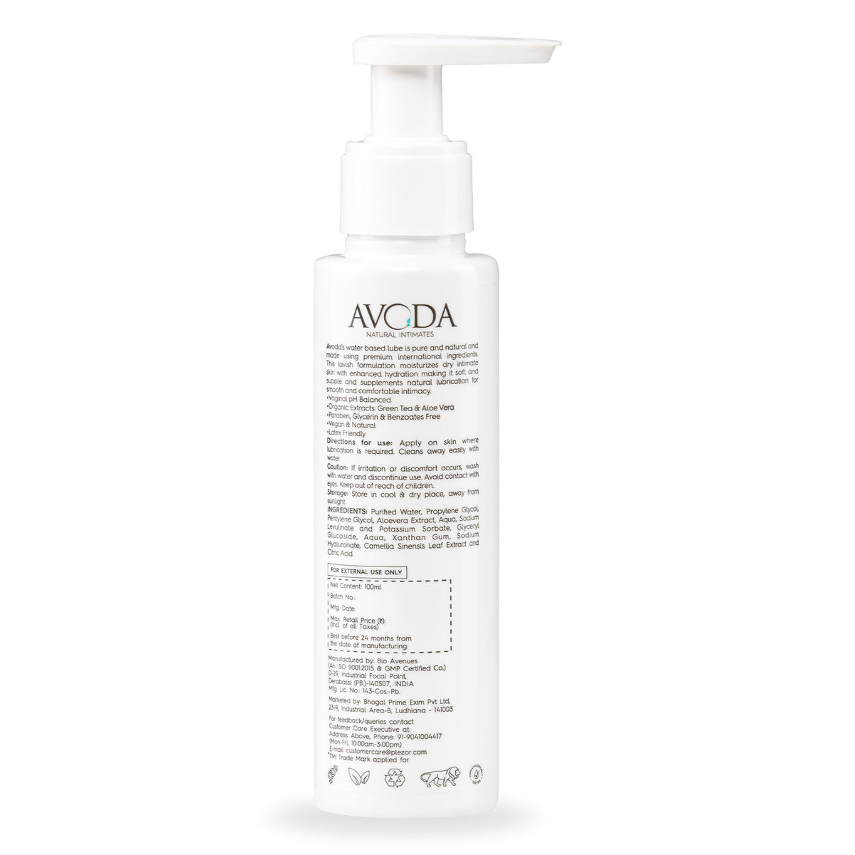 Avoda Water Based Lubricant 100ml